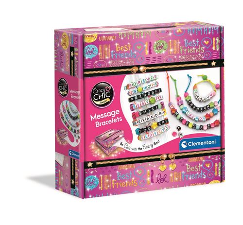Kit Créatif Bijoux À Personnaliser Clementoni 18634 – Lettres, Perles, Fils Élastiques - vue 2