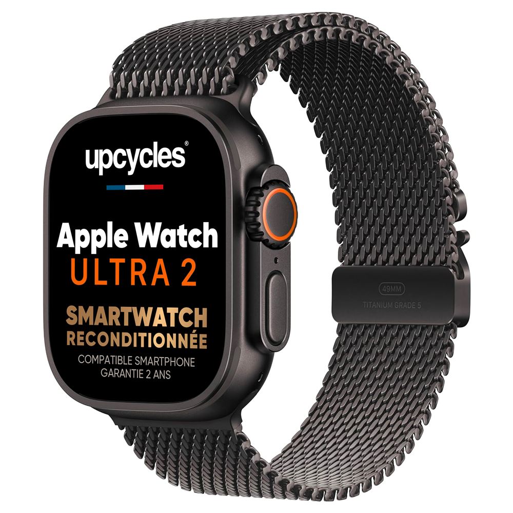 Apple Watch Ultra Boîtier en Titanium Noir 49 mm avec bracelet