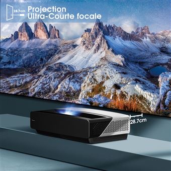 Pack Vidéoprojecteur Hisense 100L5F-D12 Laser TV 4K + Ecran anti