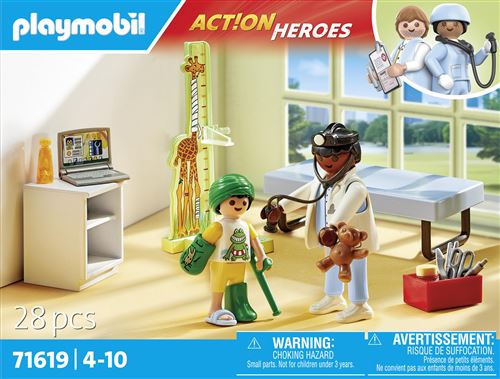 Playmobil Action Heroes 71619 Pédiatre avec enfant