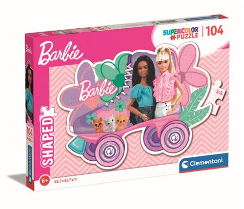 Clementoni 104-delige puzzel Shaped Barbie