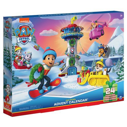 Calendrier de l'avent Noël 2021 La Pat'patrouille