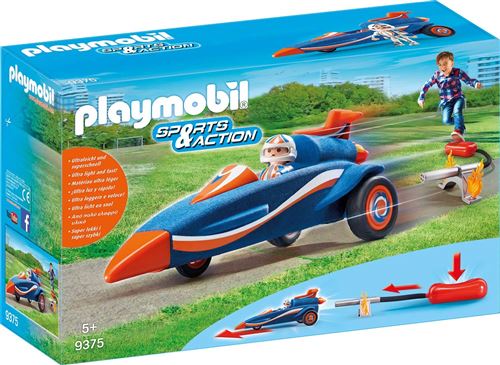 Playmobil Sports & Action Les jeux de plein air 9375 Pilote et voiture fusée