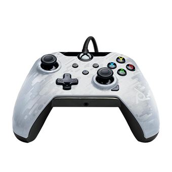 Manette filaire Pdp pour Xbox Séries X/S Blanc camouflage