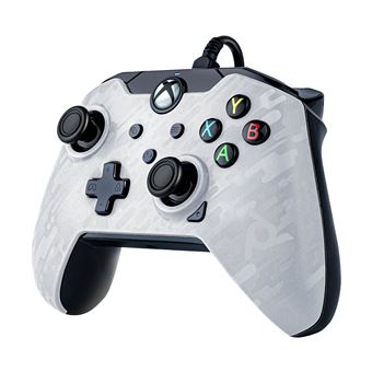 Manette filaire Pdp pour Xbox Séries X/S Blanc camouflage