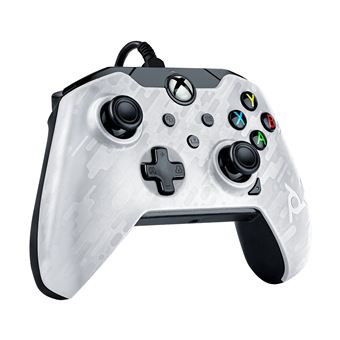 Manette filaire Pdp pour Xbox Séries X/S Blanc camouflage