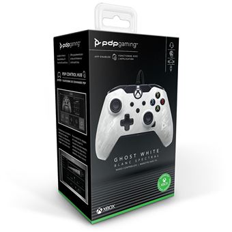 Manette filaire Pdp pour Xbox Séries X/S Blanc camouflage