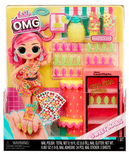 Poupée LOL Surprise OMG Sweet Nails Pinky Pops Fruits Shop