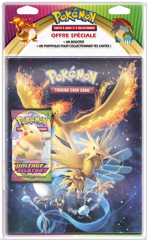 Pack cahier range cartes et Booster Epée et Bouclier 4 Pokémon