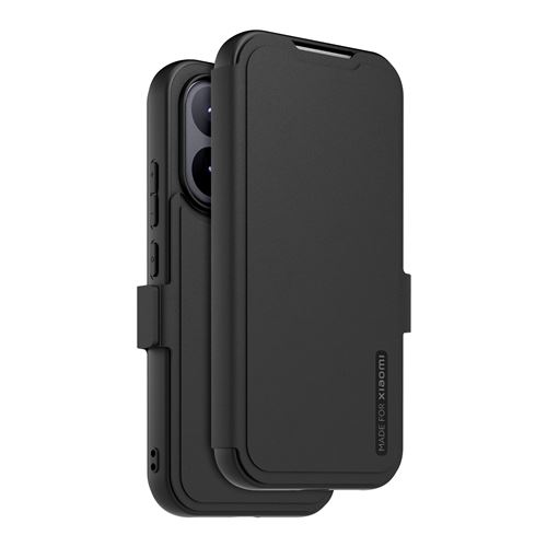 Etui à rabat au touché peau avec dragonne amovible pour Xiaomi 17T - vue 2