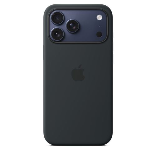 Coque Apple en silicone avec MagSafe noir pour iPhone 17 Pro Max