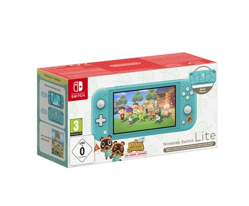 Pack console Nintendo Switch Lite edition limitee (Meli Melo Hawai) + Animal Crossing New Horizons
