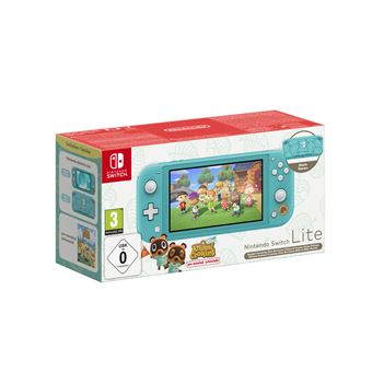 Pack console Nintendo Switch Lite edition limitee (Meli & Melo Hawai) + Animal Crossing New Horizons
