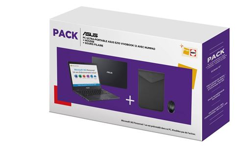 Pack PC Ultra-Portable Asus E210MA-GJ969TS 11,6\