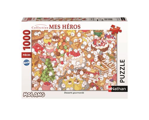 Puzzle 1000 pièces : Desserts gourmands Molang Ravensburger Nathan