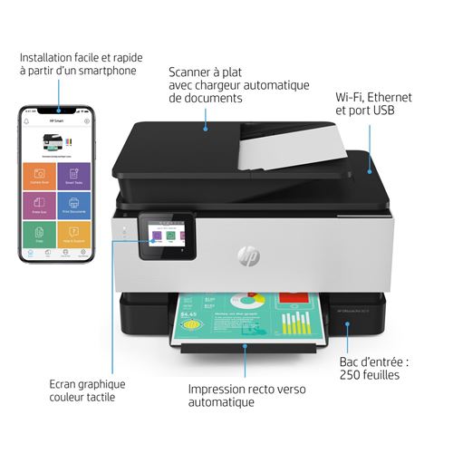 HP Officejet 6950 All-in-One Imprimante multifonctions couleur jet