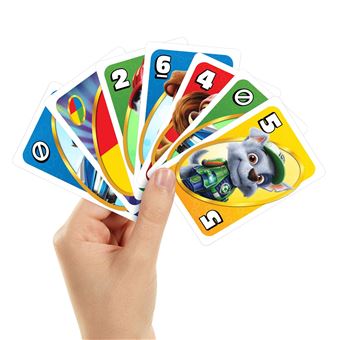 Jeu de cartes Mattel Uno Junior La Pat'Patrouille