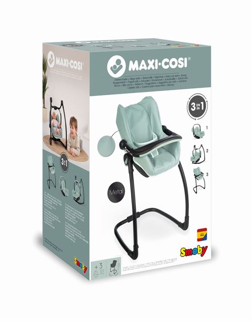 Maxi cosi siège + chaise haute pour poupées Smoby