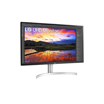 Ecran PC Gaming LG 32UN650-W 31" 4K UHD Noir et blanc