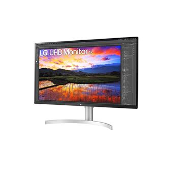 Ecran PC Gaming LG 32UN650-W 31" 4K UHD Noir et blanc