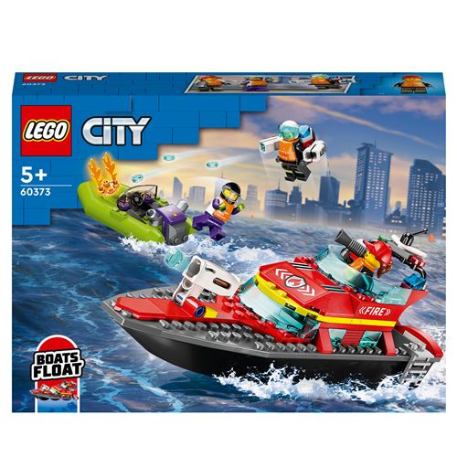 LEGO® City 60373 Le bateau de sauvetage des pompiers