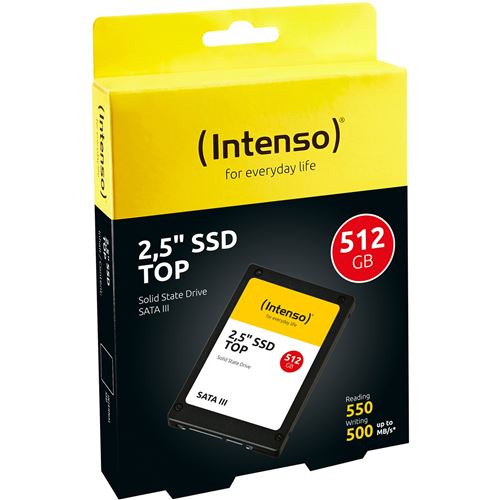 Disque SSD Interne Crucial BX500 CT500BX500SSD1 500 Go Noir