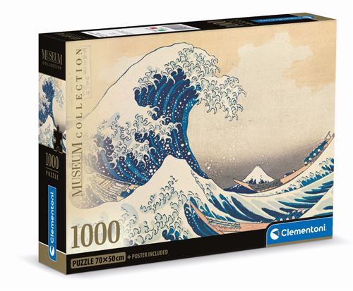 Puzzle Compact Clementoni The Great Wave Di Hokusa 1000 pièces État correct - Clementoni reconditionné disponible sur Fnac