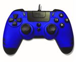 Steelplay MetalTech - Manette de jeu - filaire - bleu saphir - pour PC, Sony PlayStation 3, Sony PlayStation 4