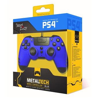 Steelplay MetalTech - Manette de jeu - filaire - bleu saphir - pour PC, Sony PlayStation 3, Sony PlayStation 4