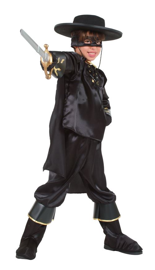 Déguisement enfant Cesar Cavalier noir Taille 5-7 ans