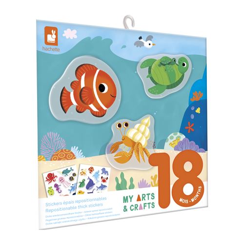 Janod Stickers épais repositionnables La mer