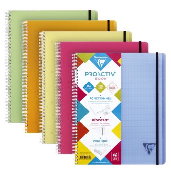 CLAIREFONTAINE Cahier reliure piqûre grand format