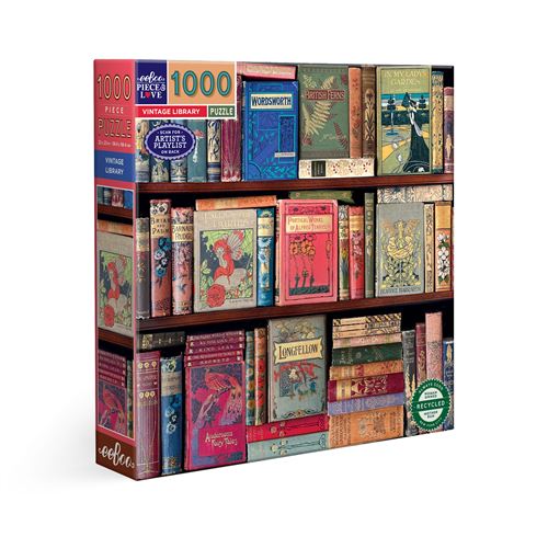 Puzzle 1000 Pièces Eeboo Vintage Library