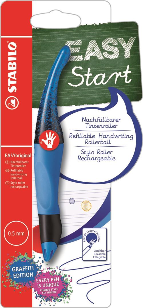 Stylo roller Stabilo Easy Start Graffiti édition Droit Modèle alétoire
