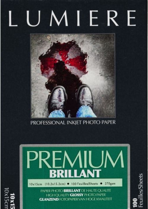 LUMIERE papier premium 270gr rc brillant 10 x 15 cm - 100 feuilles