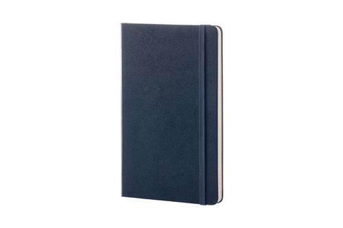 Carnet classique grand format ligné Moleskine Couverture rigide Bleu Saphir
