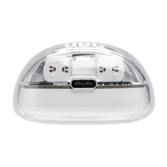 Ecouteurs sans fil JBL Tune Flex 2 Ghost Edition Bluetooth avec réduction active du bruit Blanc fantôme