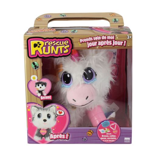 Peluche Rescue Runts La licorne