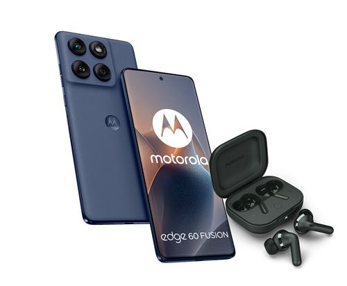 Pack Smartphone Motorola Edge 60 Fusion 6,67 5G Double SIM 256 Go Gris + Moto Buds Plus G FD