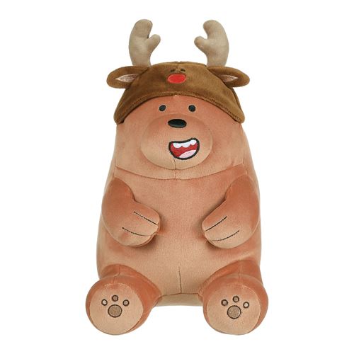 Peluche Miniso We Bare Bears Noël Grizzly Marron