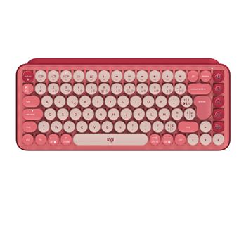 Clavier sans fil mécanique Logitech POP Keys Heartbreaker Rose - 1