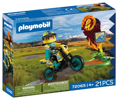 Playmobil 72065 Motocross Rider & Accessoires
