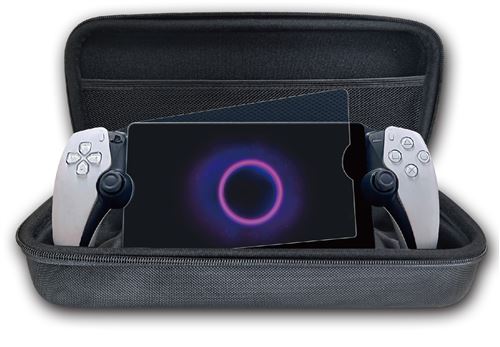 Pack pochette de protection Alpha Omega Players Starter Combo Gris pour Playstation Portal + Verre trempé