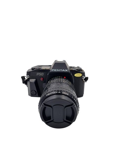 Appareil photo reflex Pentax P50 Date 28-80mm f3.5-4.5 Pentax-A Zoom Noir Reconditionné