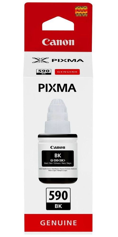 Bouteille d encre Canon Pixma GI-590BK Noir 135 ml