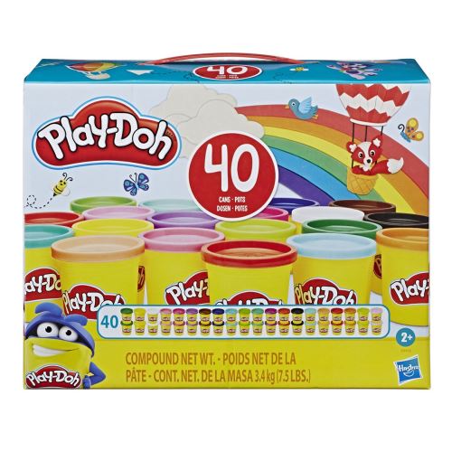 Maxi pack de 40 pots de pâte à modeler Play-Doh La Pate