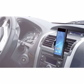 Support Universel Pour Téléphone En Voiture - Fixation Sur Grille D'aération - Noir - Neuf