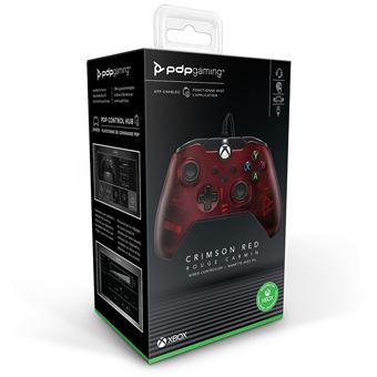 Manette filaire Pdp pour Xbox Séries X/S Rouge