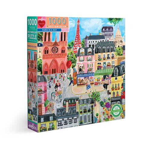 Eeboo Puzzle Paris In A Day 1000 Pièces