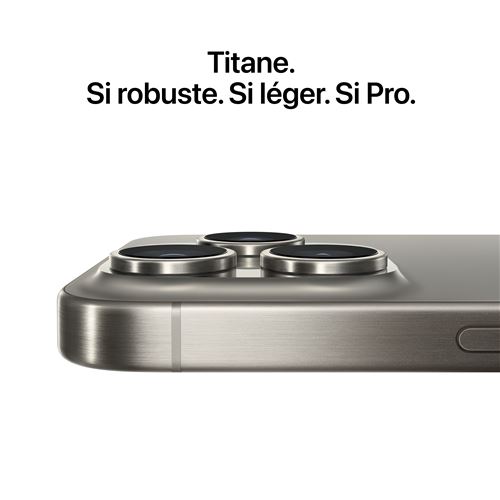 4% sur Apple iPhone 15 Pro 6,1 5G Double SIM 256 Go Noir Titanium
